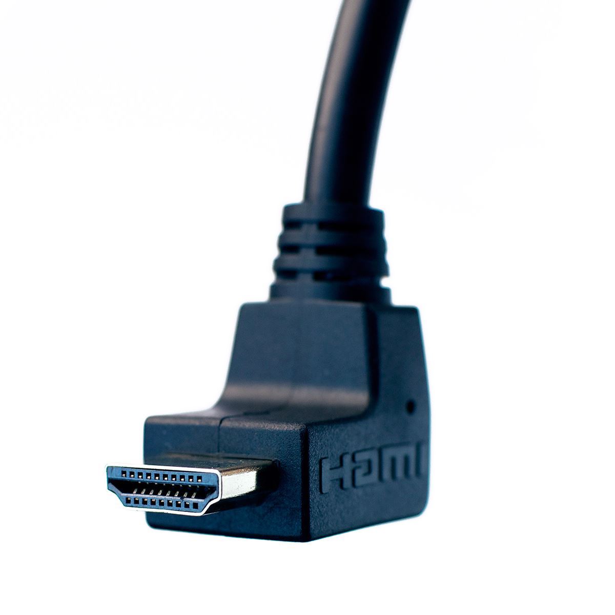 7ft 90° High Speed HDMI Cable with and Ferrite Cores Black
