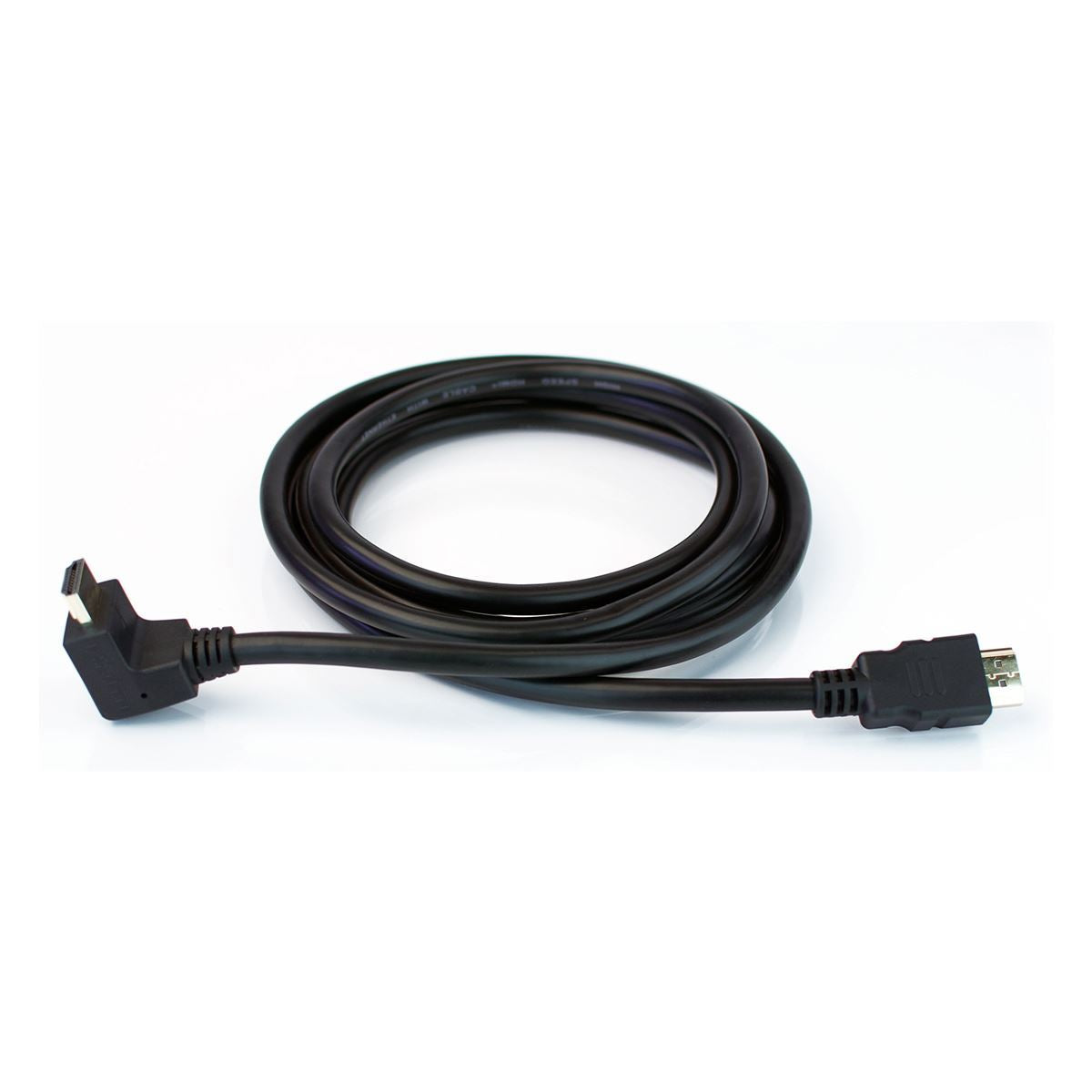 7ft 90° High Speed HDMI Cable with and Ferrite Cores Black