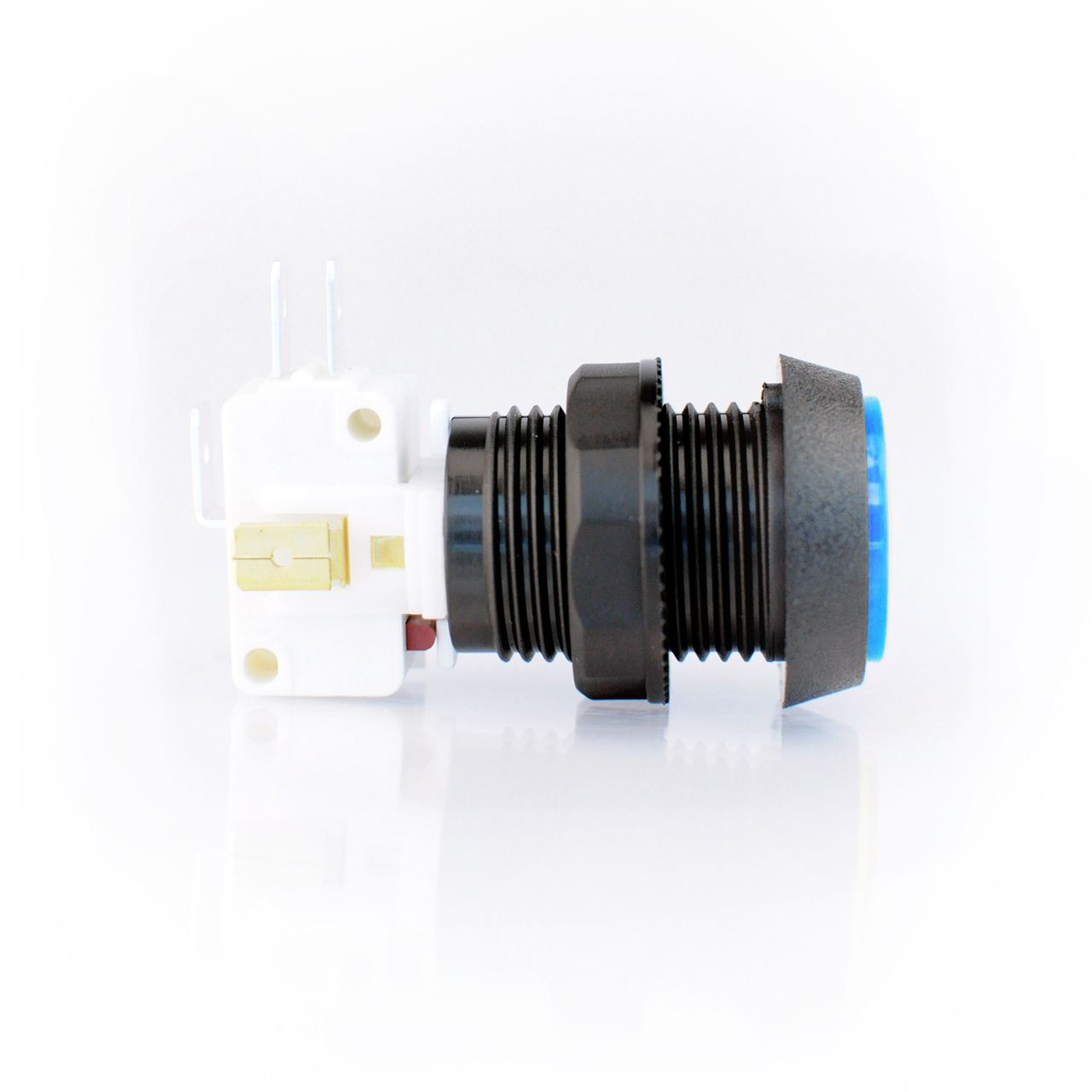 Small Blue Plastic Mechanical Push Button – Videotel Digital