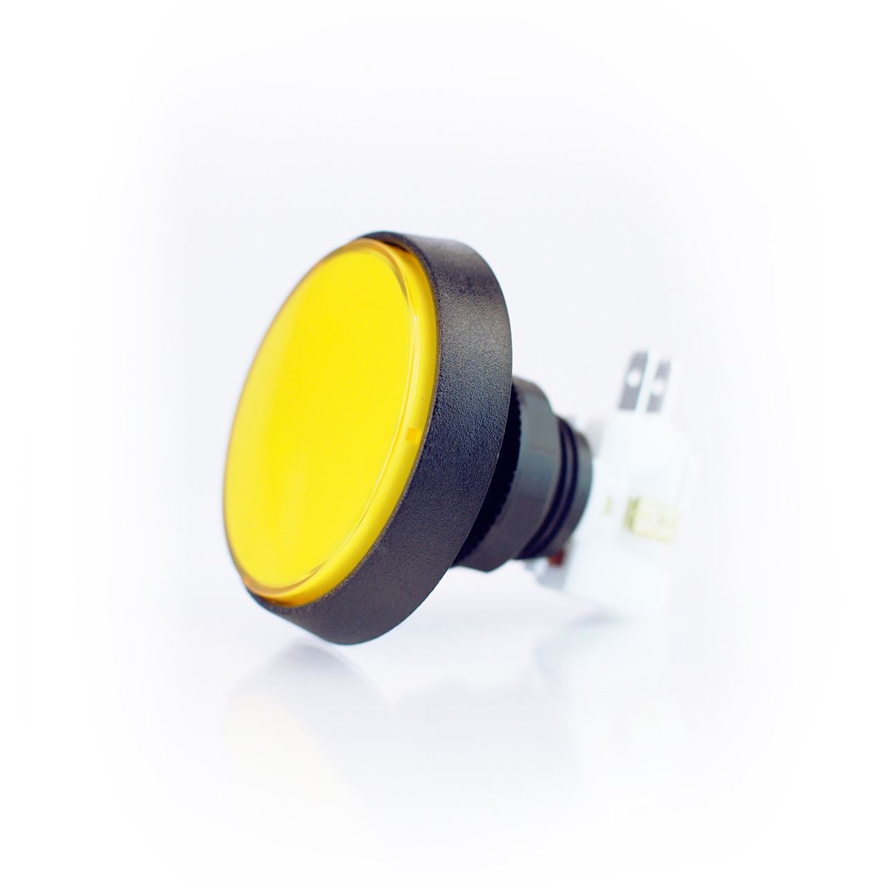 Large Yellow Plastic Mechanical Push Button – Videotel Digital