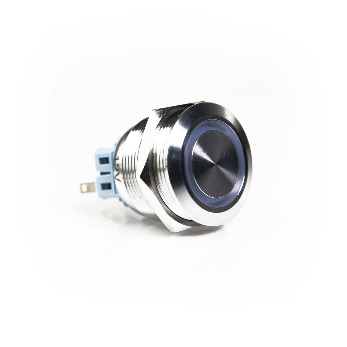 One Button Blue Led 25mm Stainless Steel Button With Blue LED – Videotel Digital