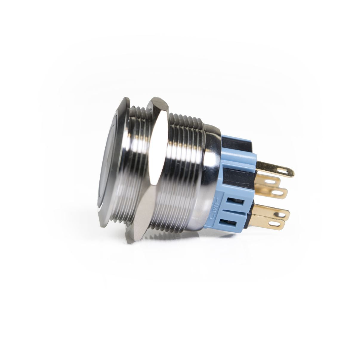 One Button Blue Led 25mm Stainless Steel Button With Blue LED – Videotel Digital