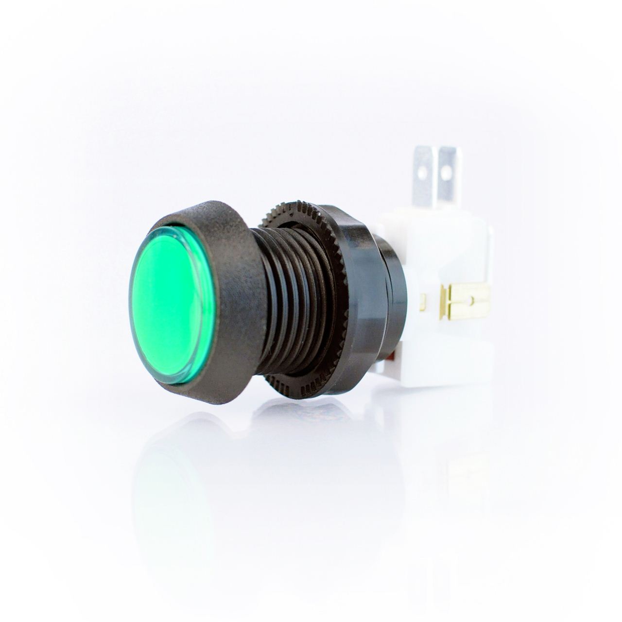 Small Green Plastic Mechanical Push Button – Videotel Digital